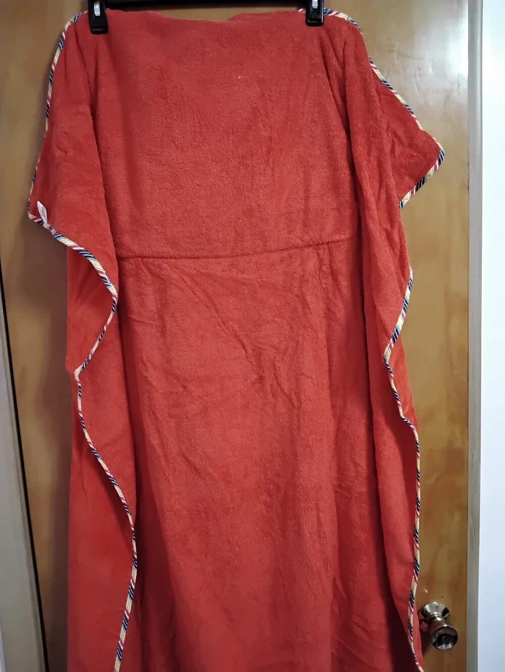 Bright Red Terry Towel that converts to a Bag NWT